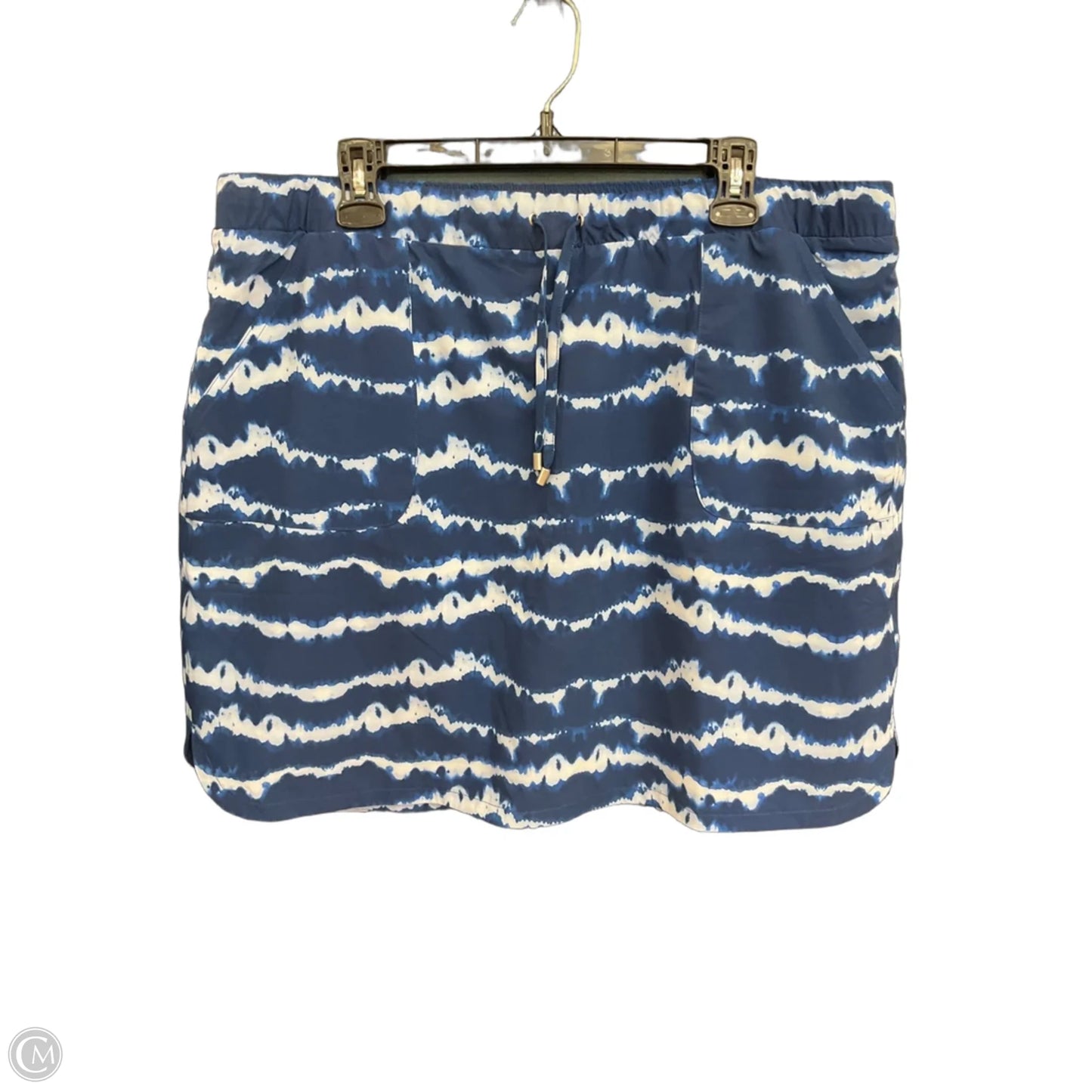 Skirt Midi By Chicos In Blue, Size: Xl