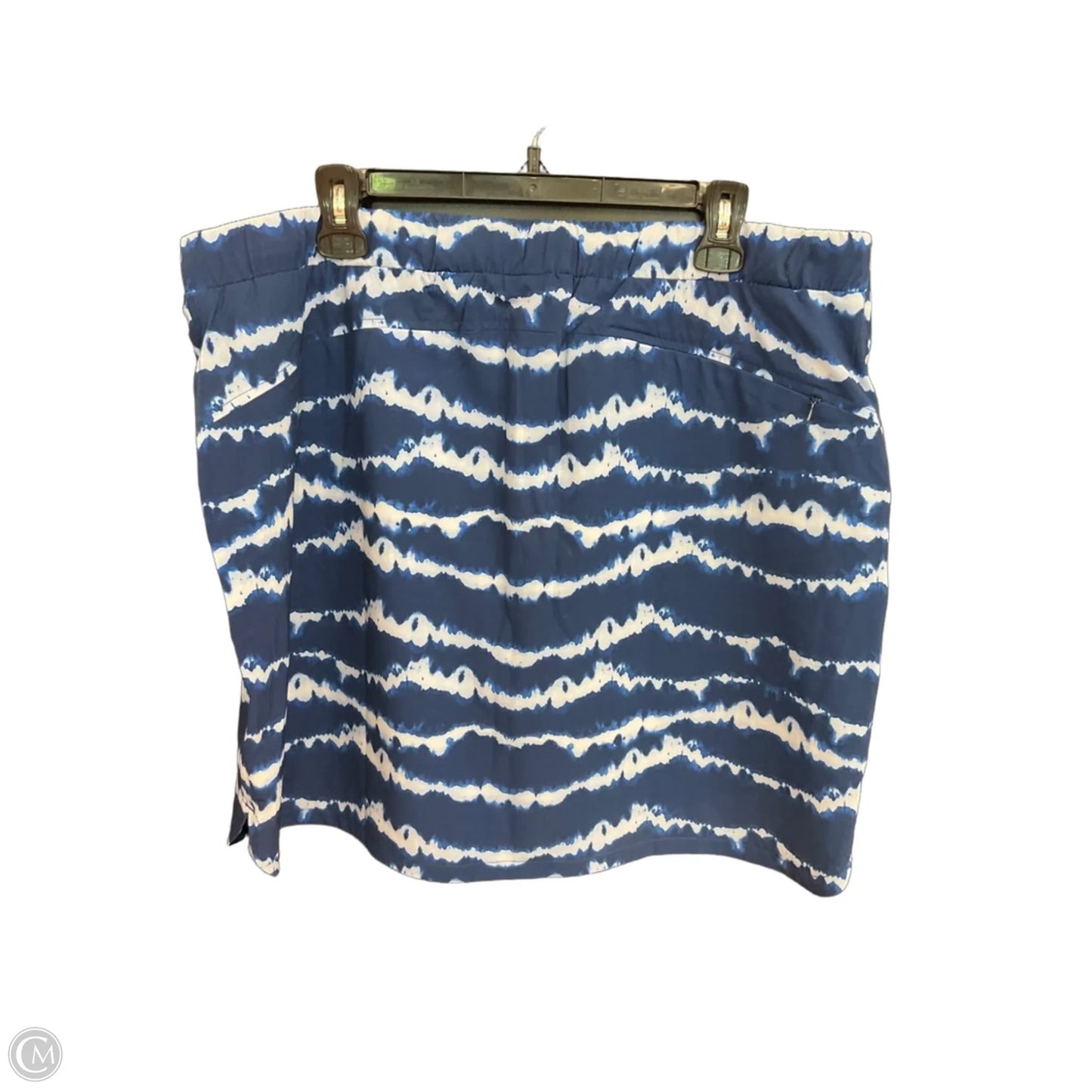 Skirt Midi By Chicos In Blue, Size: Xl