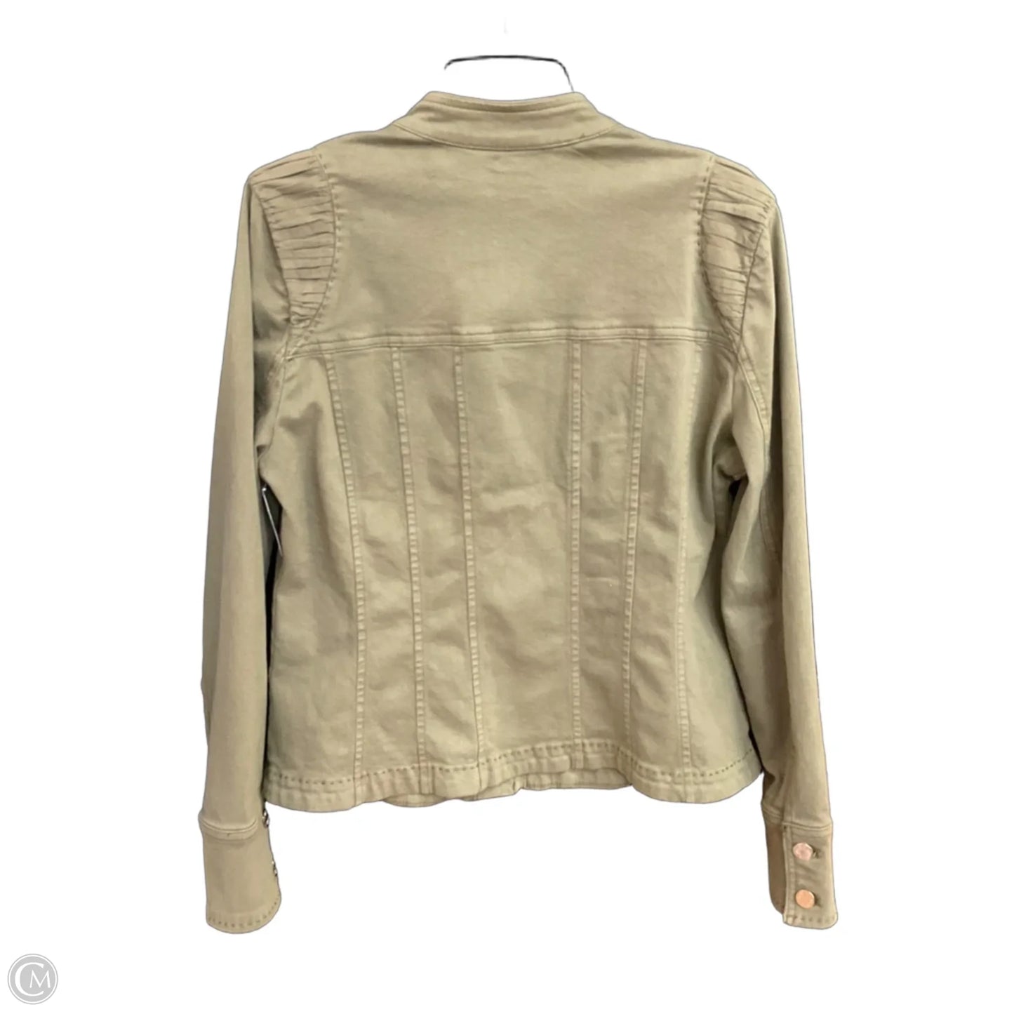 Jacket Moto By White House Black Market In Green, Size: L