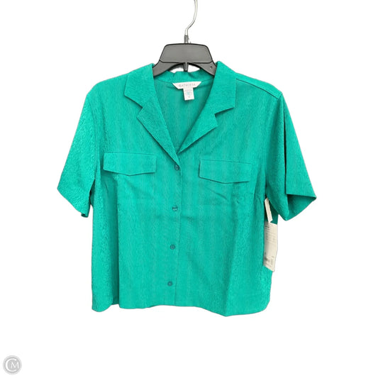 Top Short Sleeve By Athleta In Green, Size: M