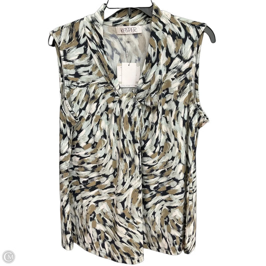 Top Sleeveless By Kasper In Multi-colored, Size: 1x