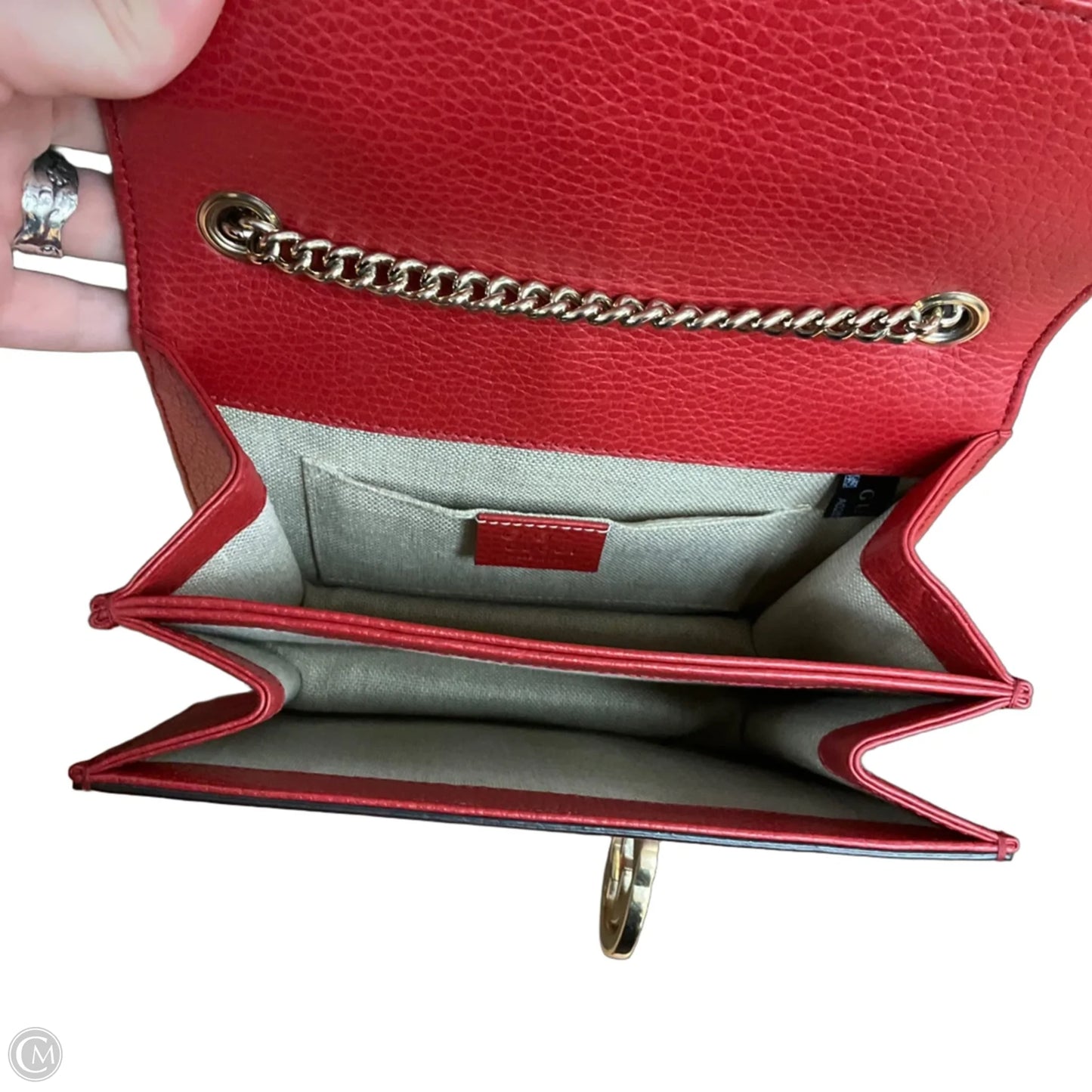 Crossbody Luxury Designer By Gucci, Size: Medium
