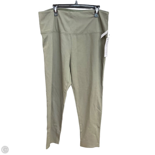 Athletic Leggings By Jones And Co In Green, Size: 2x