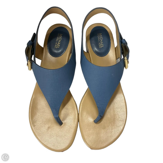 Sandals Heels Block By Michael By Michael Kors In Blue, Size: 8