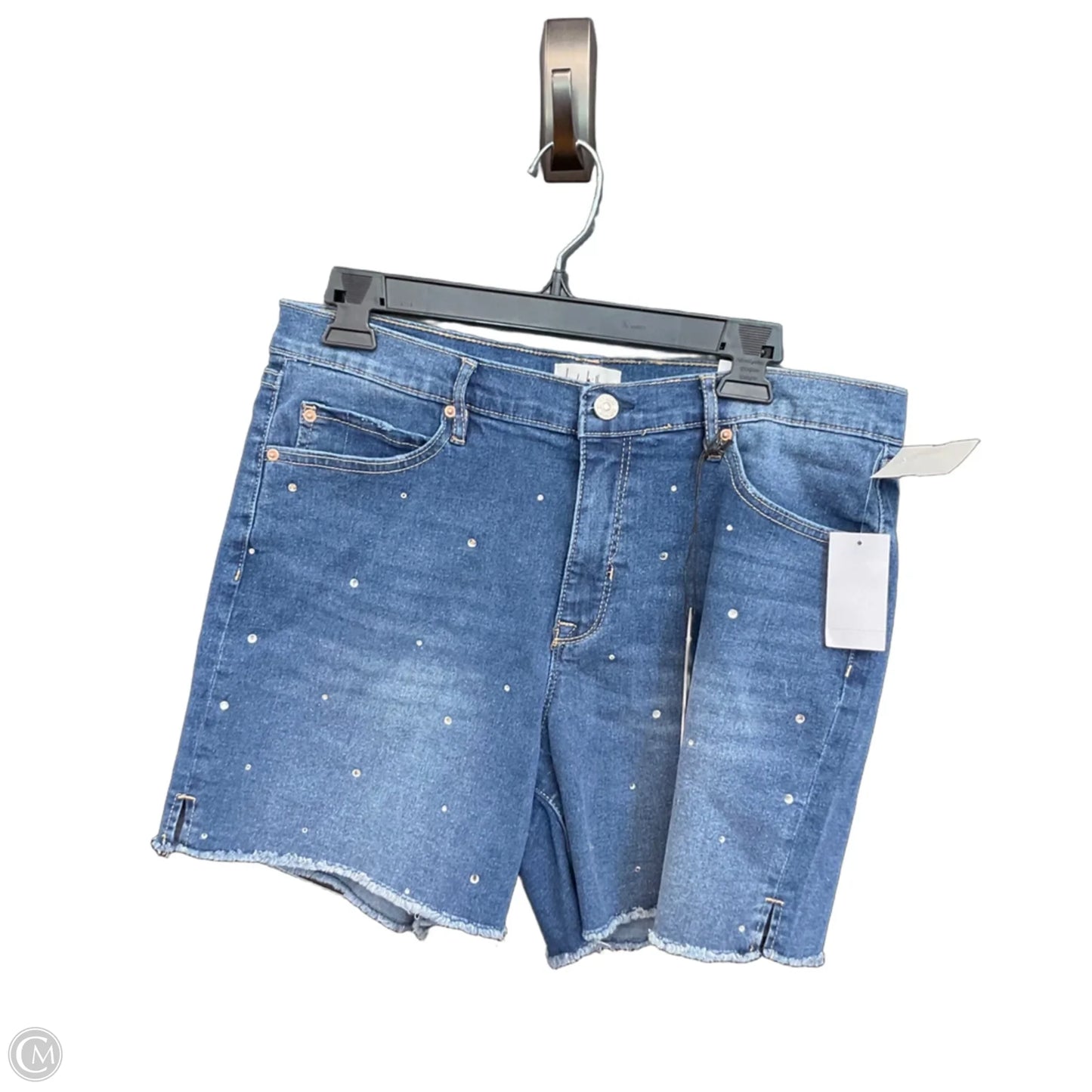 Shorts By Nicole Miller In Blue Denim, Size: 12