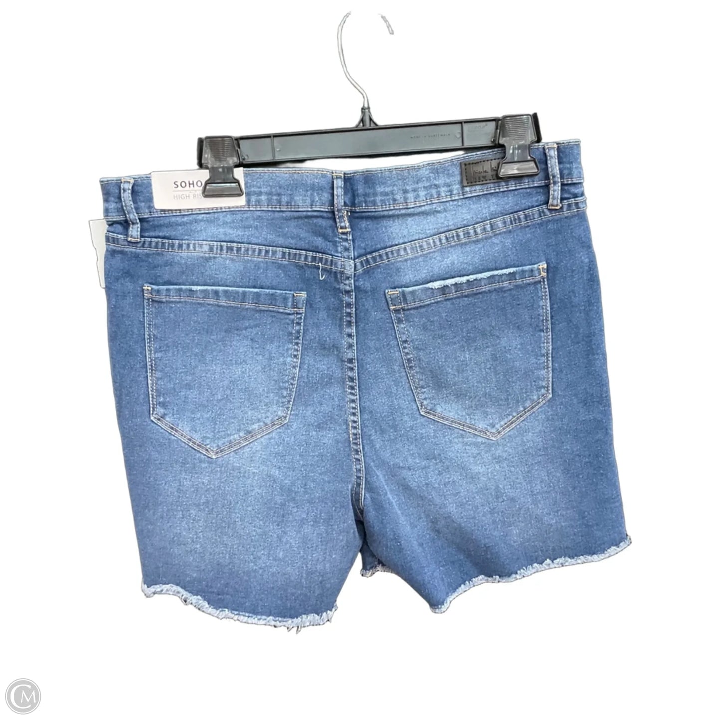 Shorts By Nicole Miller In Blue Denim, Size: 12