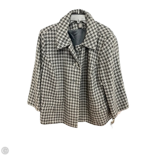 Jacket Other By Style And Company In Checkered Pattern, Size: 1x