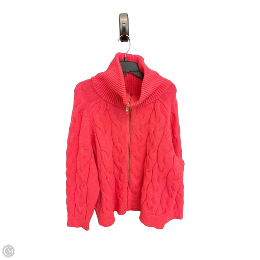 Cardigan By Talbots In Pink, Size: 2x