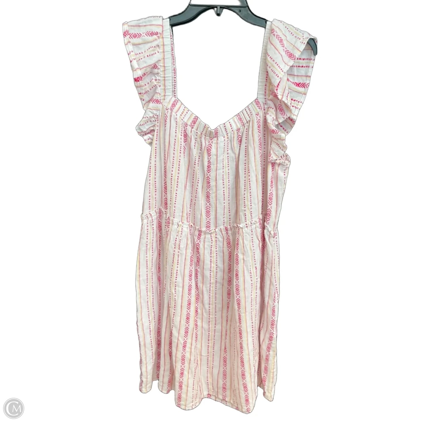 Dress Casual Short By Time And Tru In White, Size: 1x