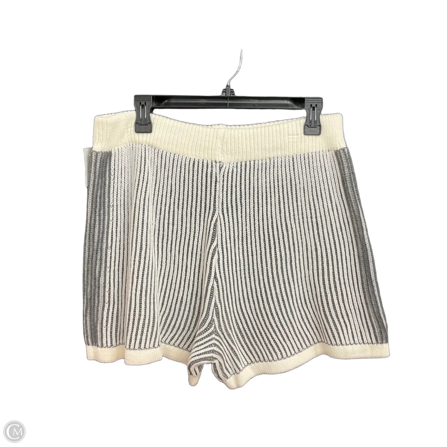 Shorts Set By Bibi In Grey & White, Size: Xl