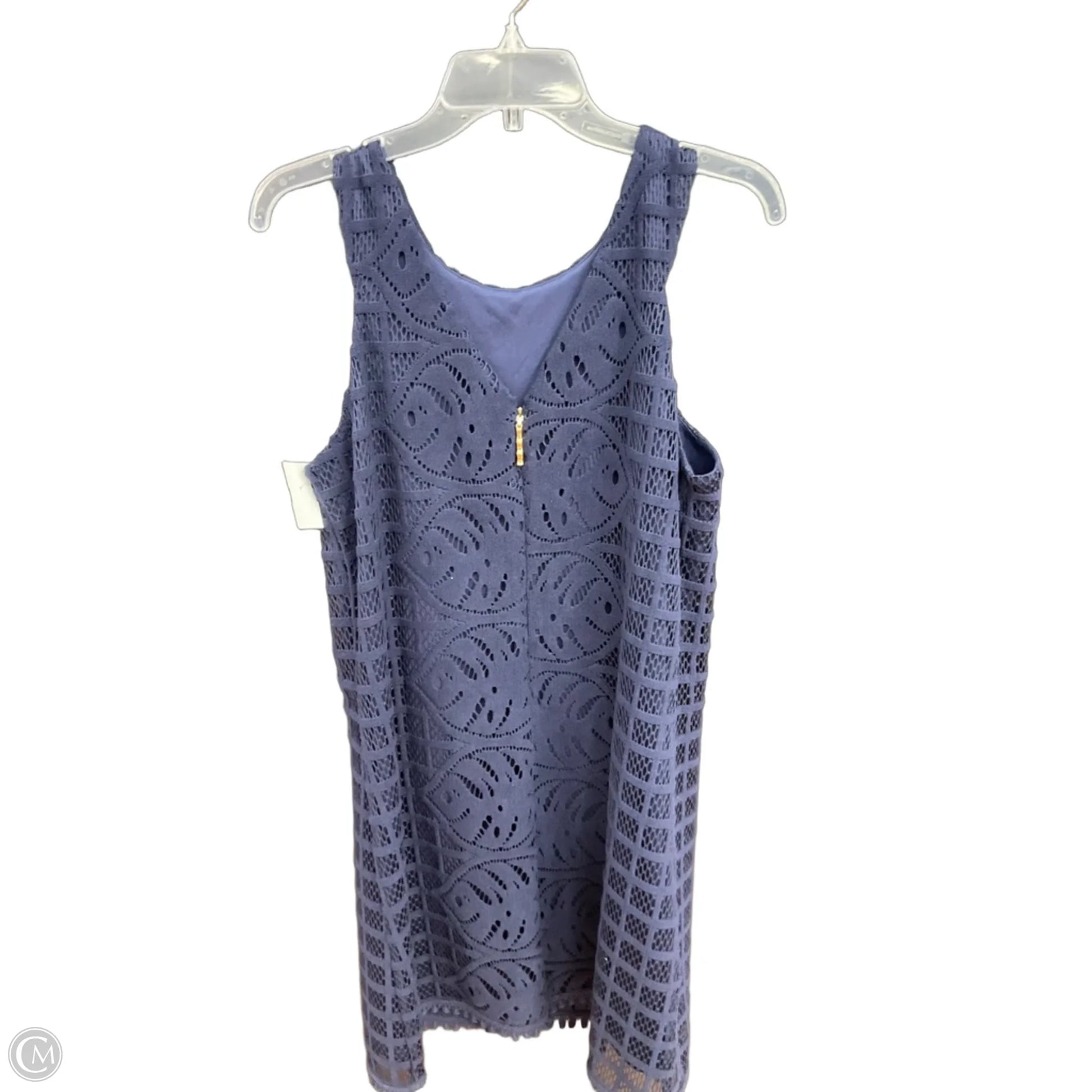 lilly pulitzer navy blue dress Designer By In Navy, Size: L – Clothes Mentor Upper Arlington OH #105 womens-linen You can see the Color:Black Beige Golden Aura Elegance Men's