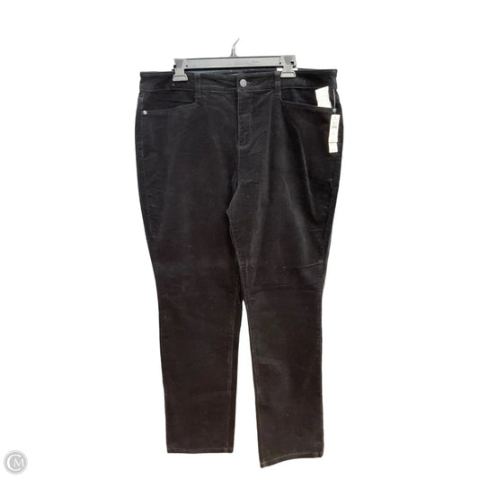 Pants Corduroy By Talbots In Black, Size: 16