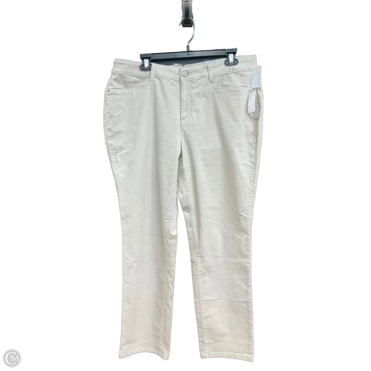 Pants Corduroy By Talbots In Cream, Size: 14