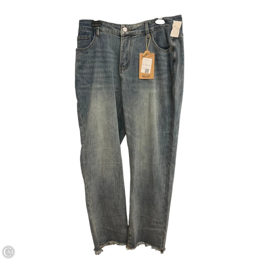 Jeans Straight By Clothes Mentor In Blue Denim, Size: 16