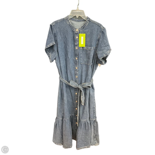 Dress Casual Maxi By Clothes Mentor In Blue Denim, Size: Xl