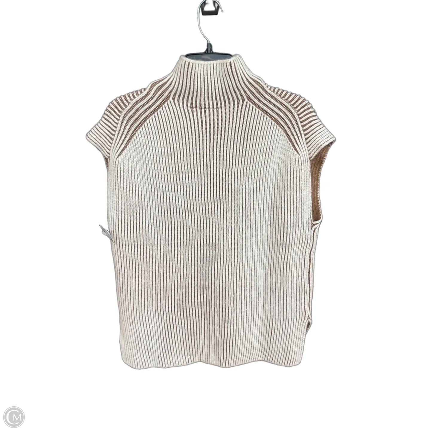 Sweater Short Sleeve By Varley In Cream, Size: S