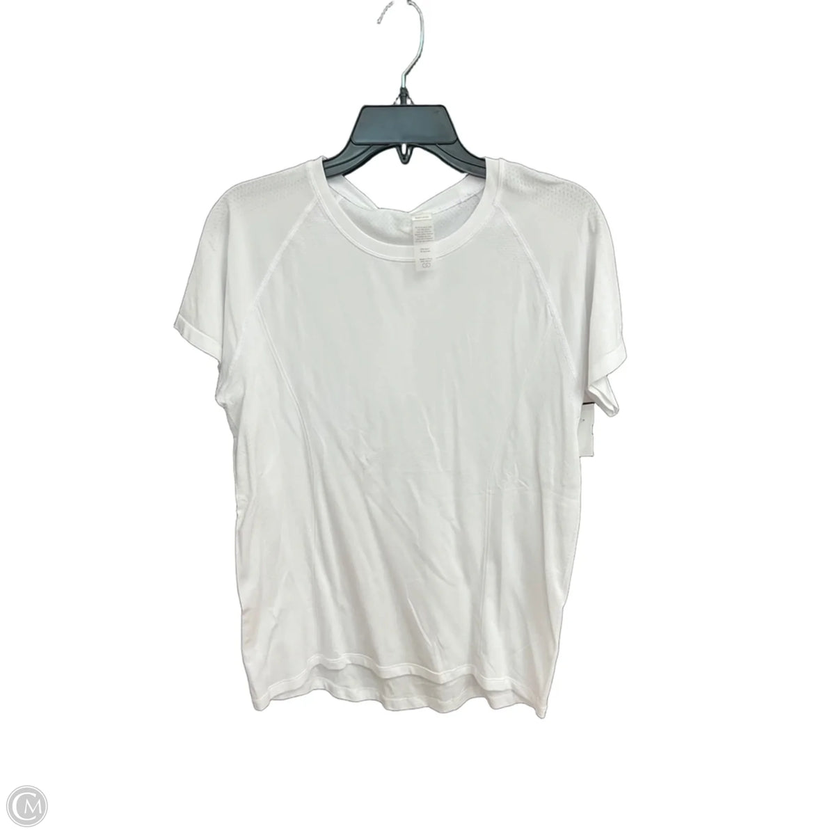 Athletic Top Short Sleeve By Calia In White, Size: L