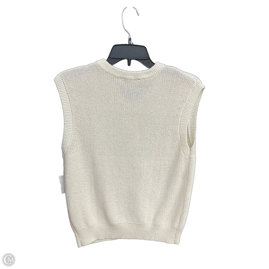 Vest Sweater By Loft In Cream, Size: Xs
