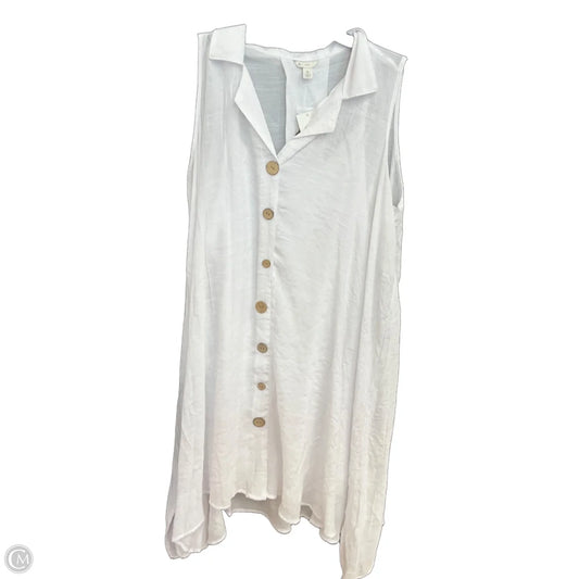 Dress Casual Midi By Clothes Mentor In White, Size: Xl