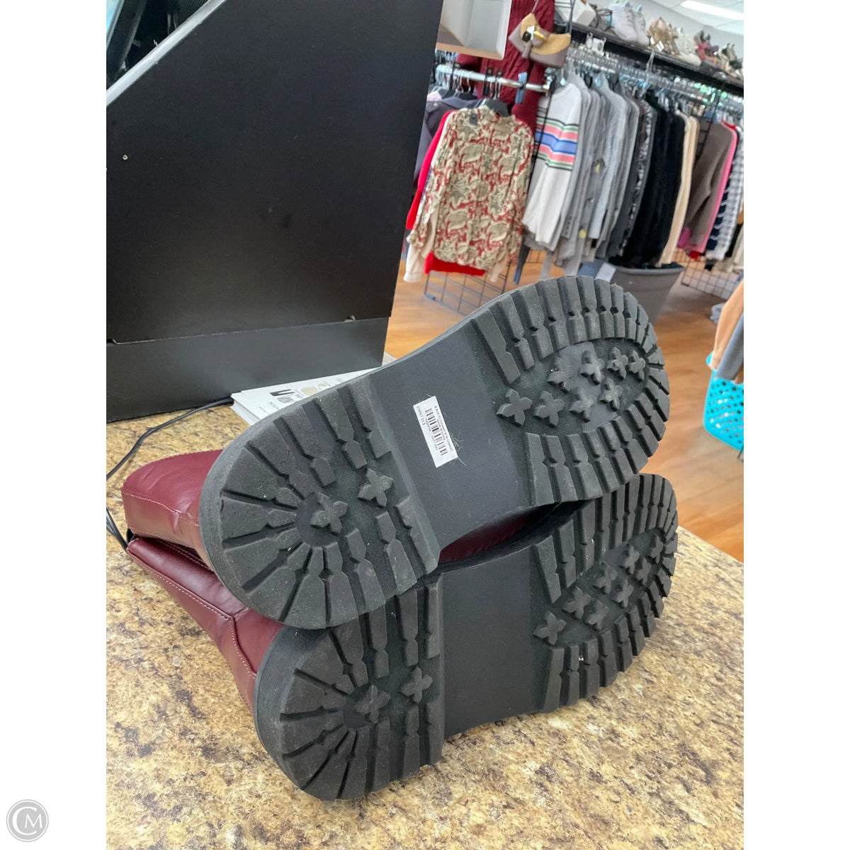 Boots Combat By Torrid In Maroon, Size: 11.5