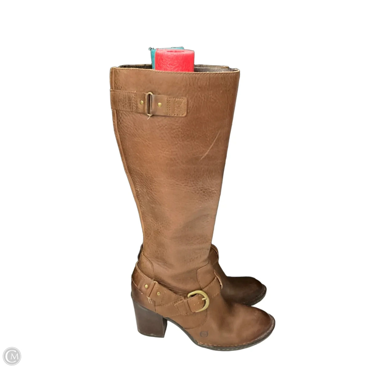 Boots Leather By Born In Brown, Size: 7