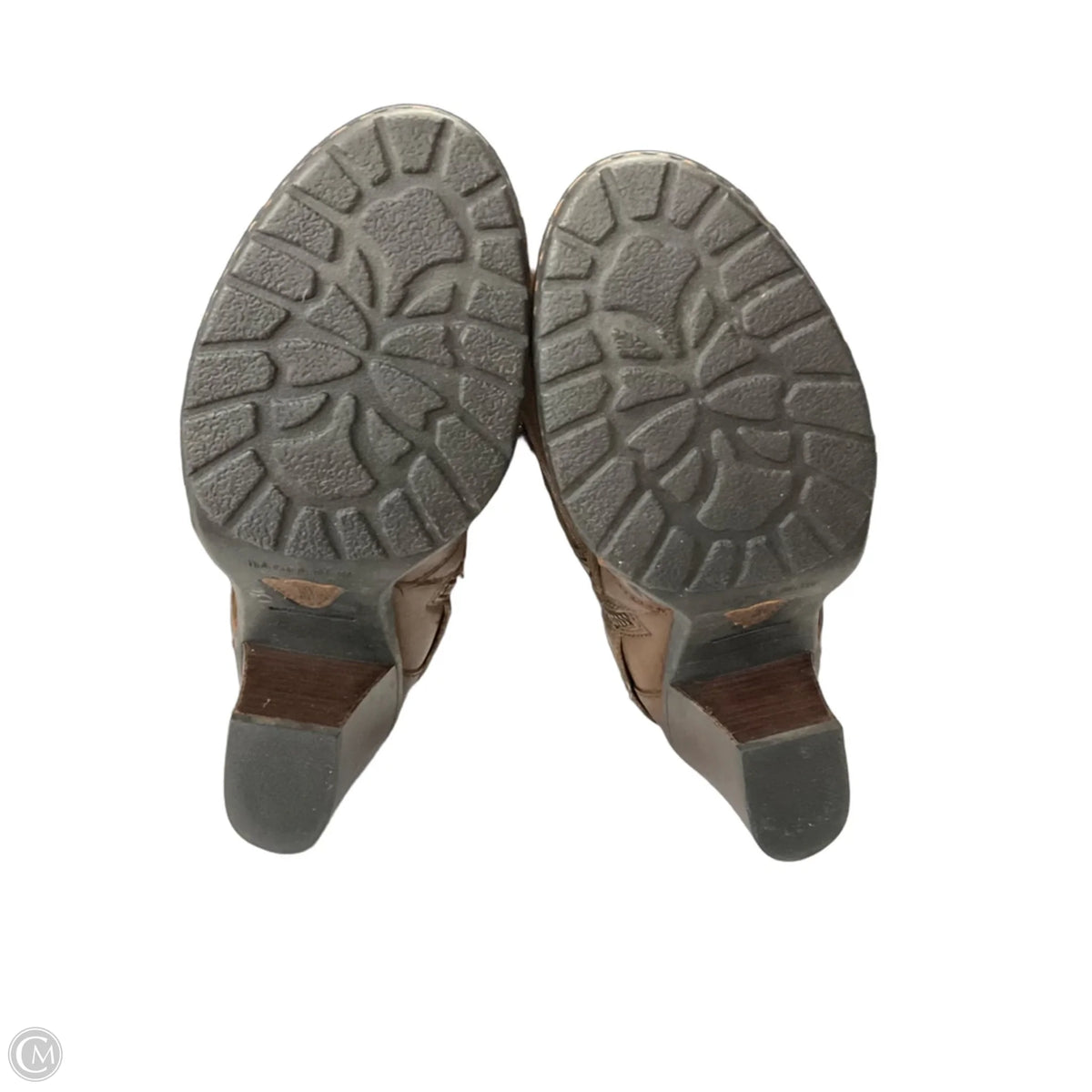 Boots Leather By Born In Brown, Size: 7