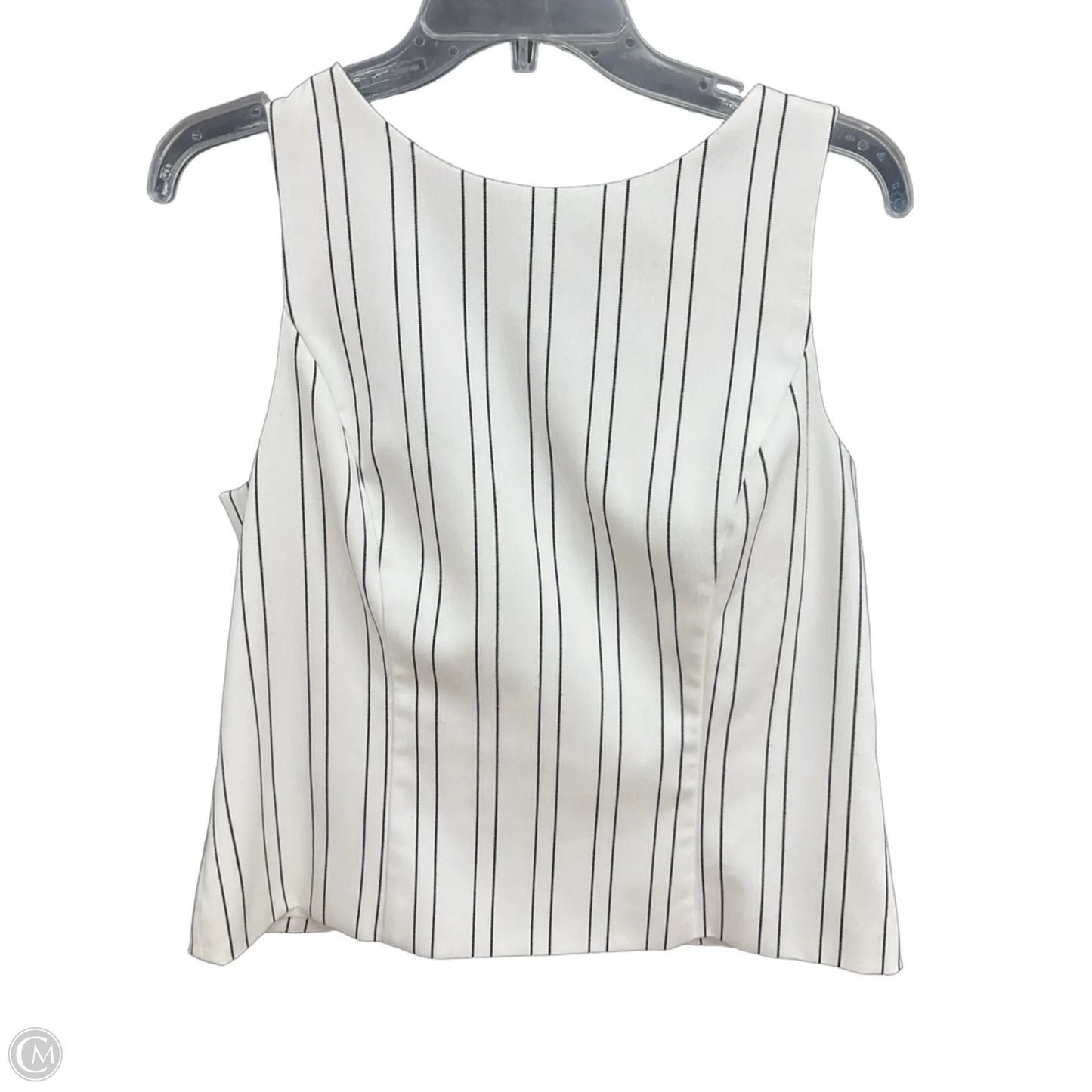 Top 2pc Sleeveless By White House Black Market In Striped Pattern, Size: 12