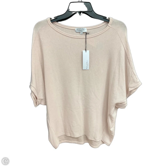 Top Short Sleeve By Michael Stars In Pink, Size: M