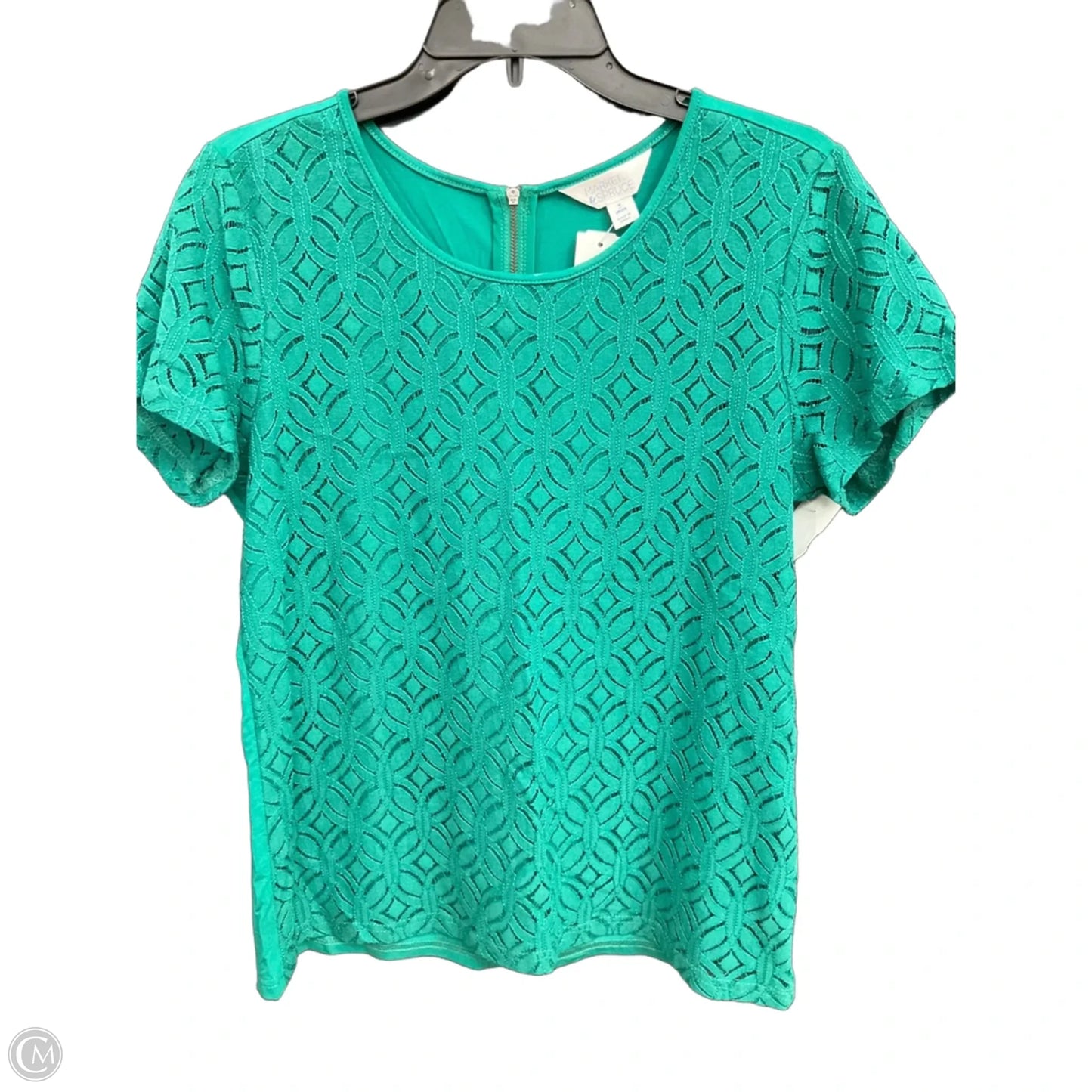Top Short Sleeve By Market & Spruce In Green, Size: M