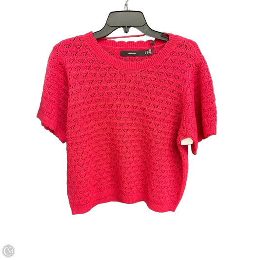 Top Short Sleeve By Vero Moda In Pink, Size: Xl