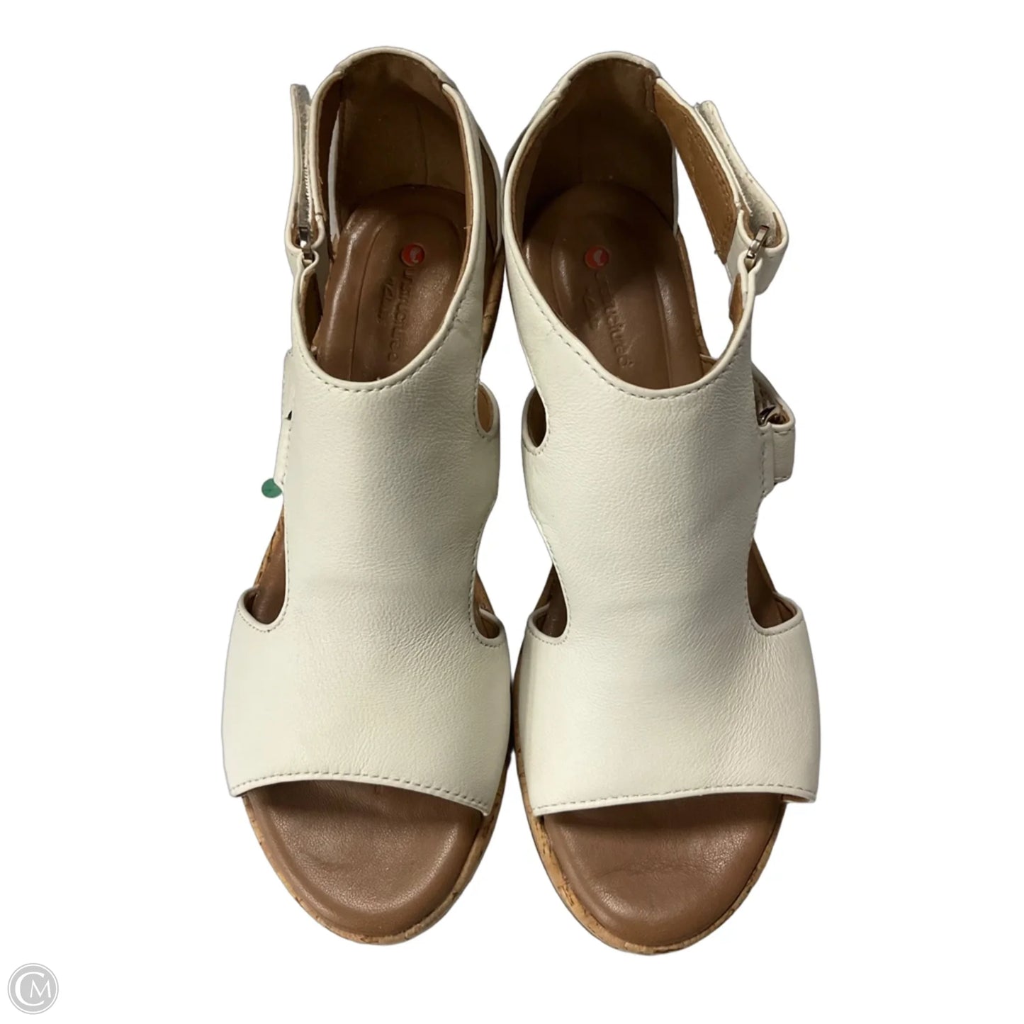 Shoes Heels Wedge By Clarks In White, Size: 7