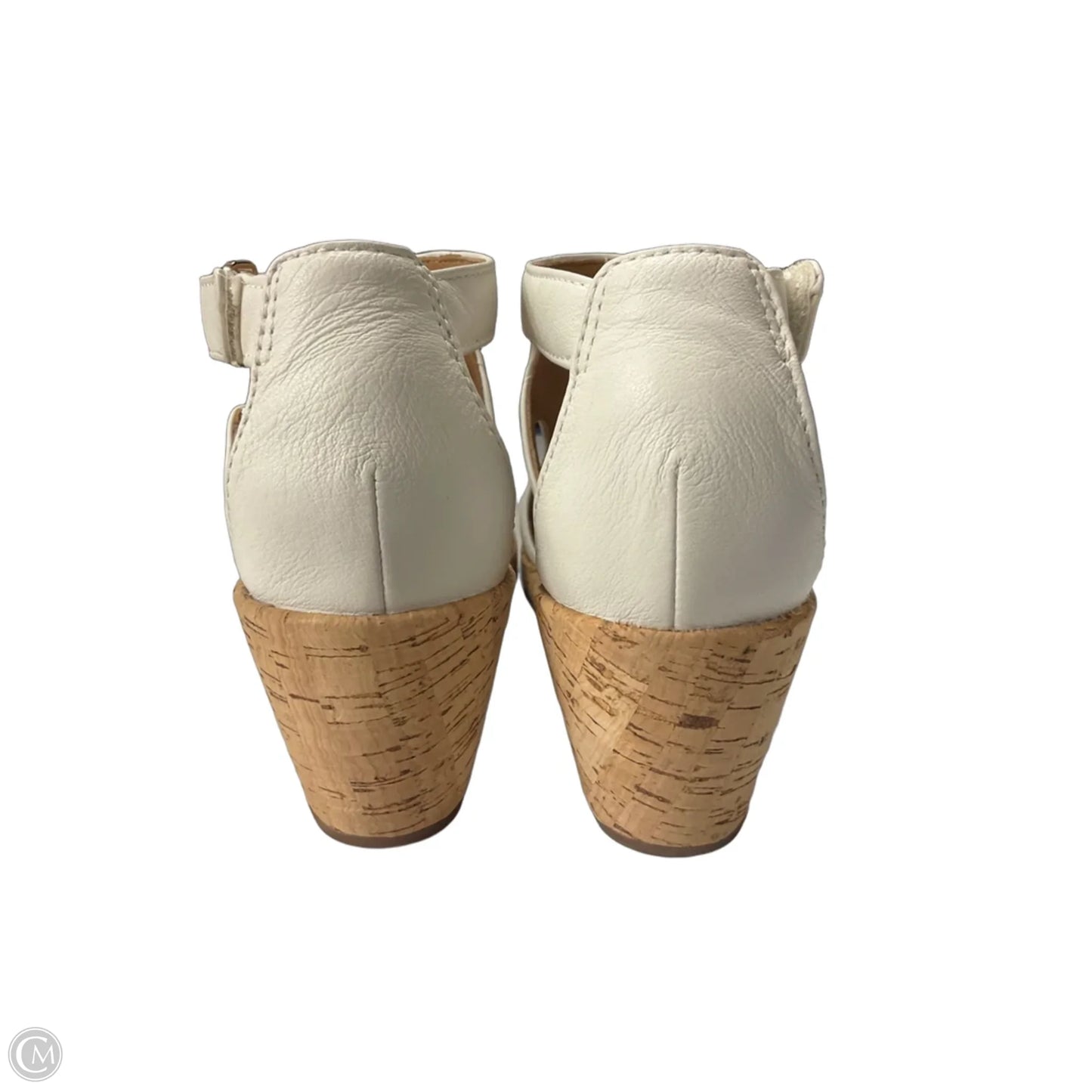 Shoes Heels Wedge By Clarks In White, Size: 7