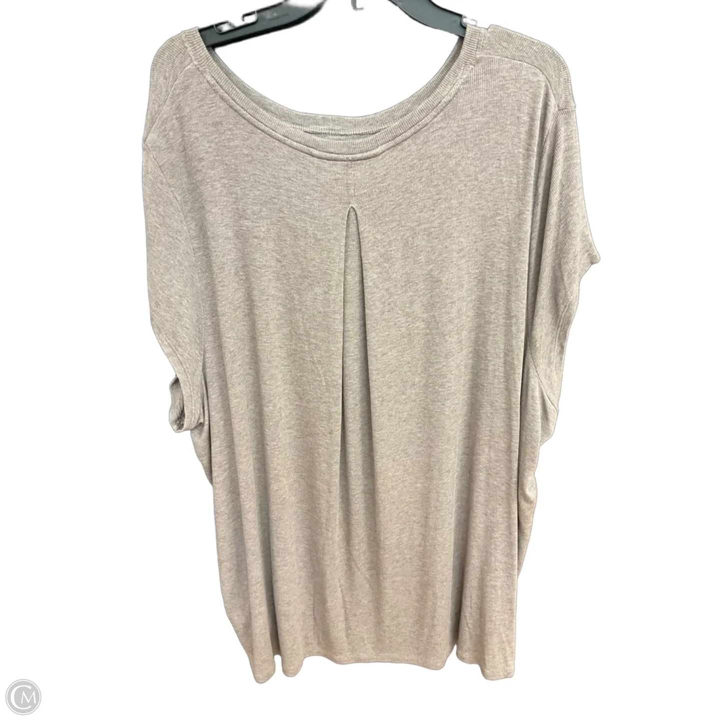 Athletic Top Short Sleeve By Athleta In Brown, Size: 2x