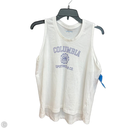 Athletic Tank Top By Columbia In White, Size: L
