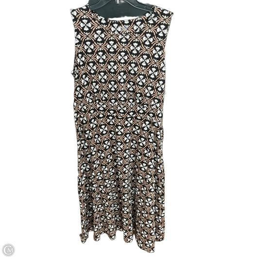 Dress Casual Midi By Croft And Barrow In Floral Print, Size: M