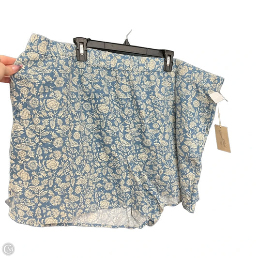 Shorts By Universal Thread In Blue & Cream, Size: 3x