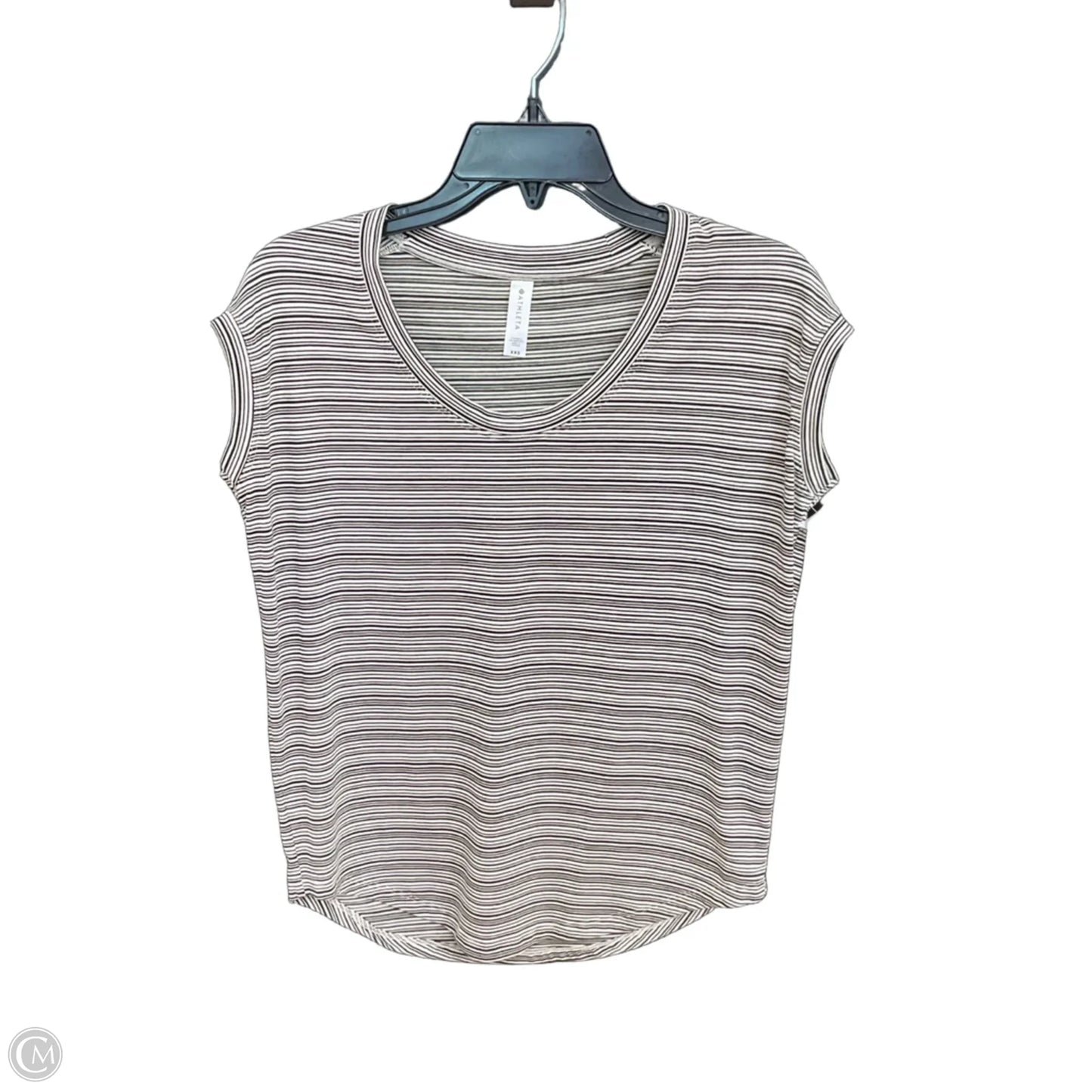 Top Sleeveless By Athleta In Striped Pattern, Size: Xxs