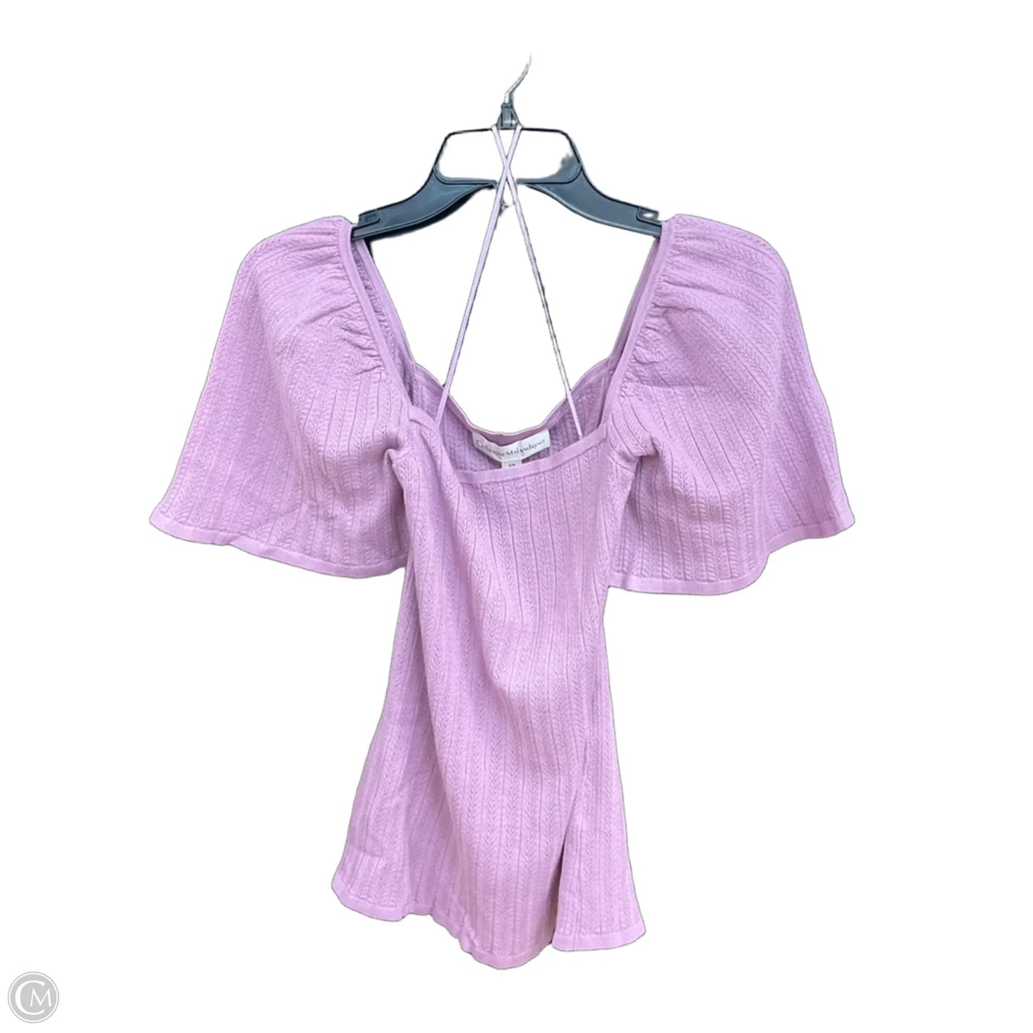 Top Short Sleeve By Catherine Malandrino In Purple, Size: S