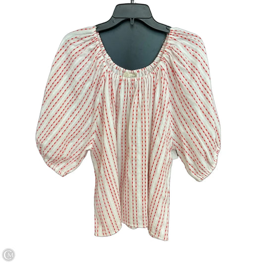Top Short Sleeve By Universal Thread In Red & White, Size: Xxl