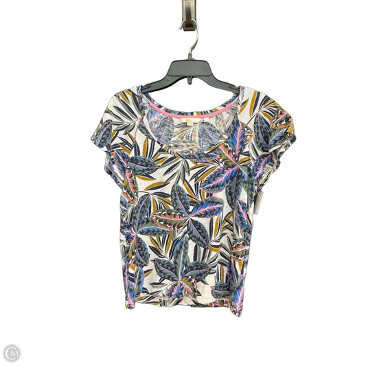 Top Short Sleeve By Boden In Floral Print, Size: M