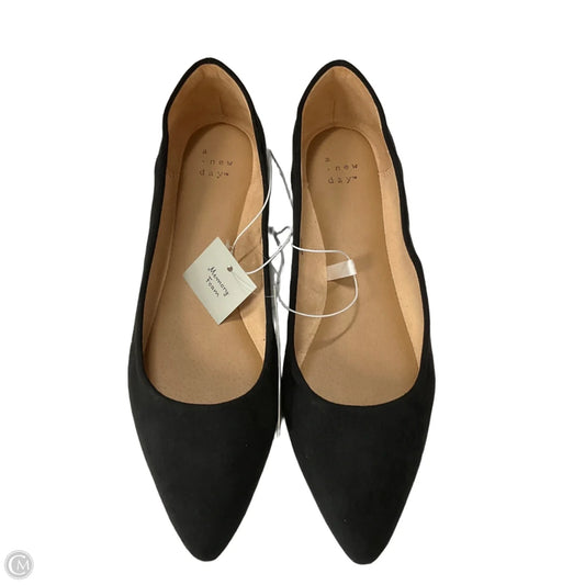Shoes Flats By A New Day In Black, Size: 11