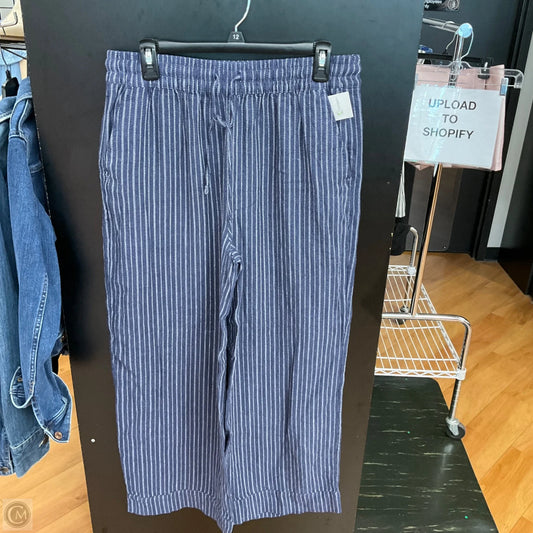 Pants Linen By Time And Tru In Blue, Size: 10