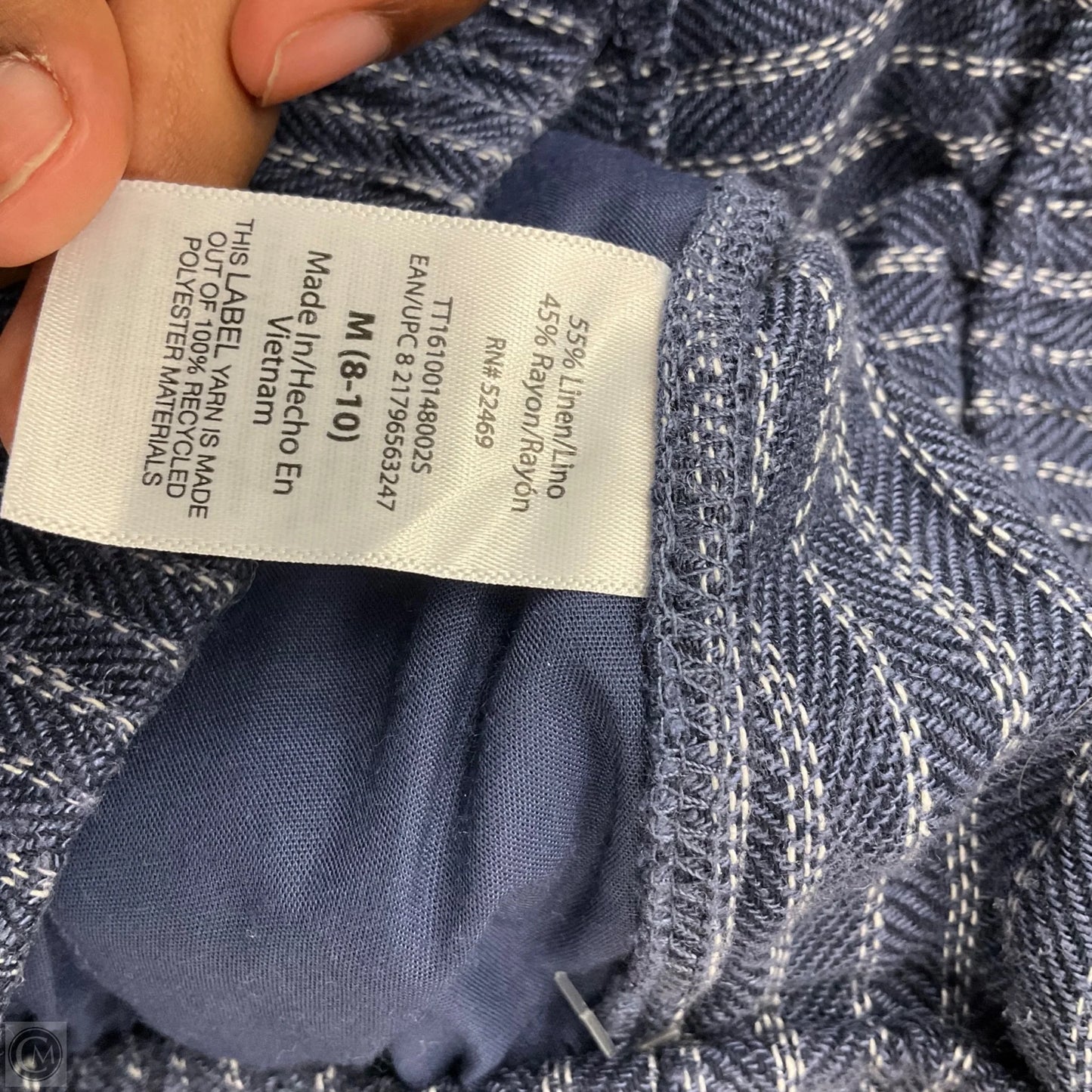 Pants Linen By Time And Tru In Blue, Size: 10