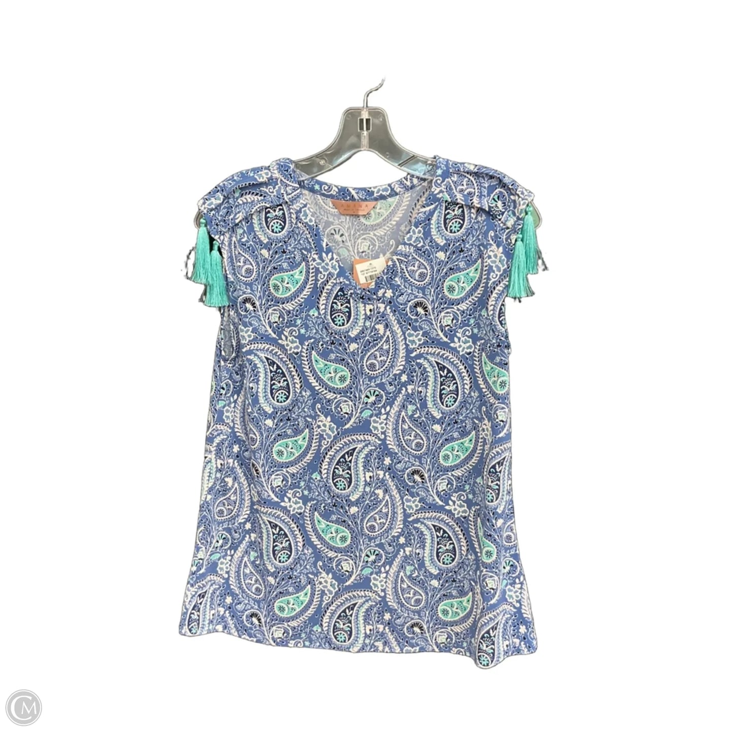 Top Sleeveless By Cme In Blue, Size: M