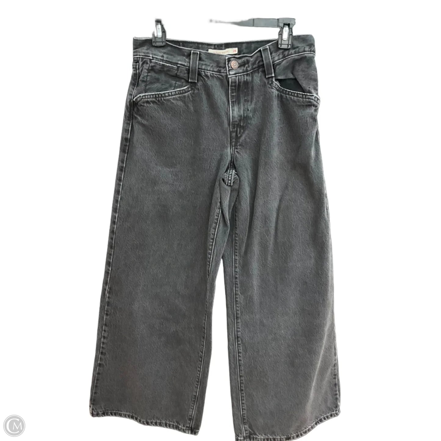 Jeans Wide Leg By Levis In Black, Size: 6