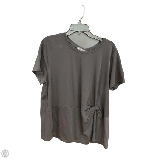 Top Short Sleeve By Inc In Black, Size: 1x