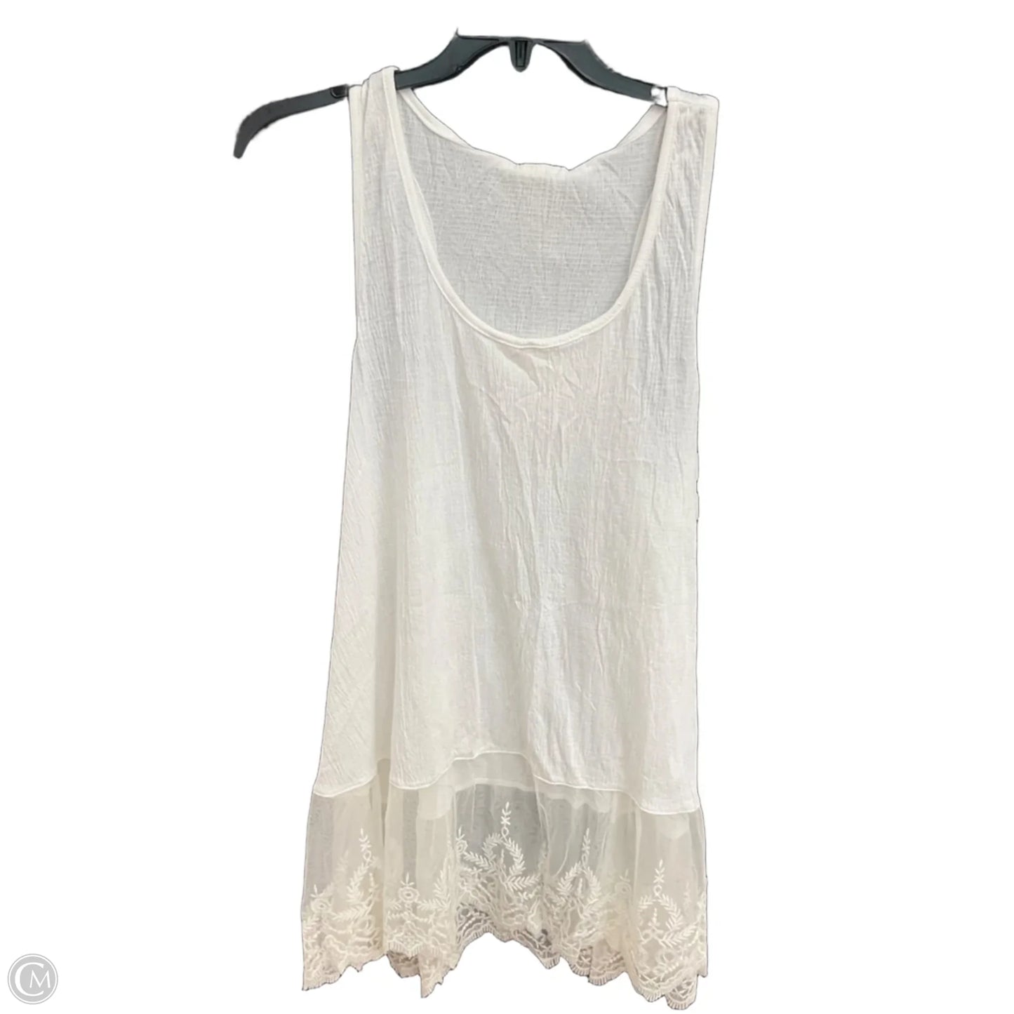 Top Sleeveless By Umgee In White, Size: L