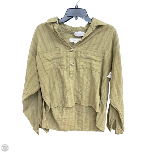 Top Long Sleeve By Loft In Green, Size: S