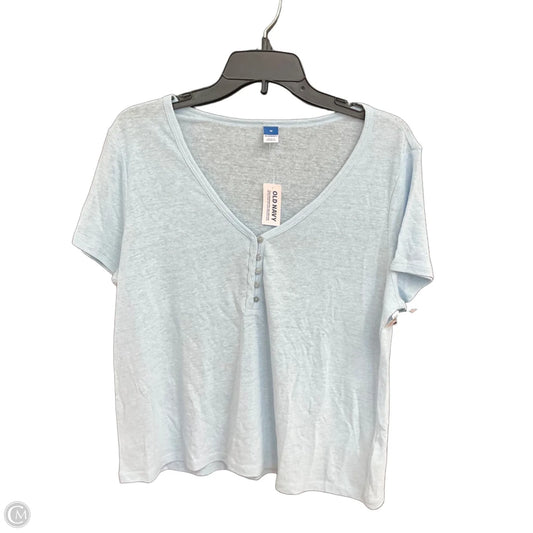 Top Short Sleeve By Old Navy In Blue, Size: M