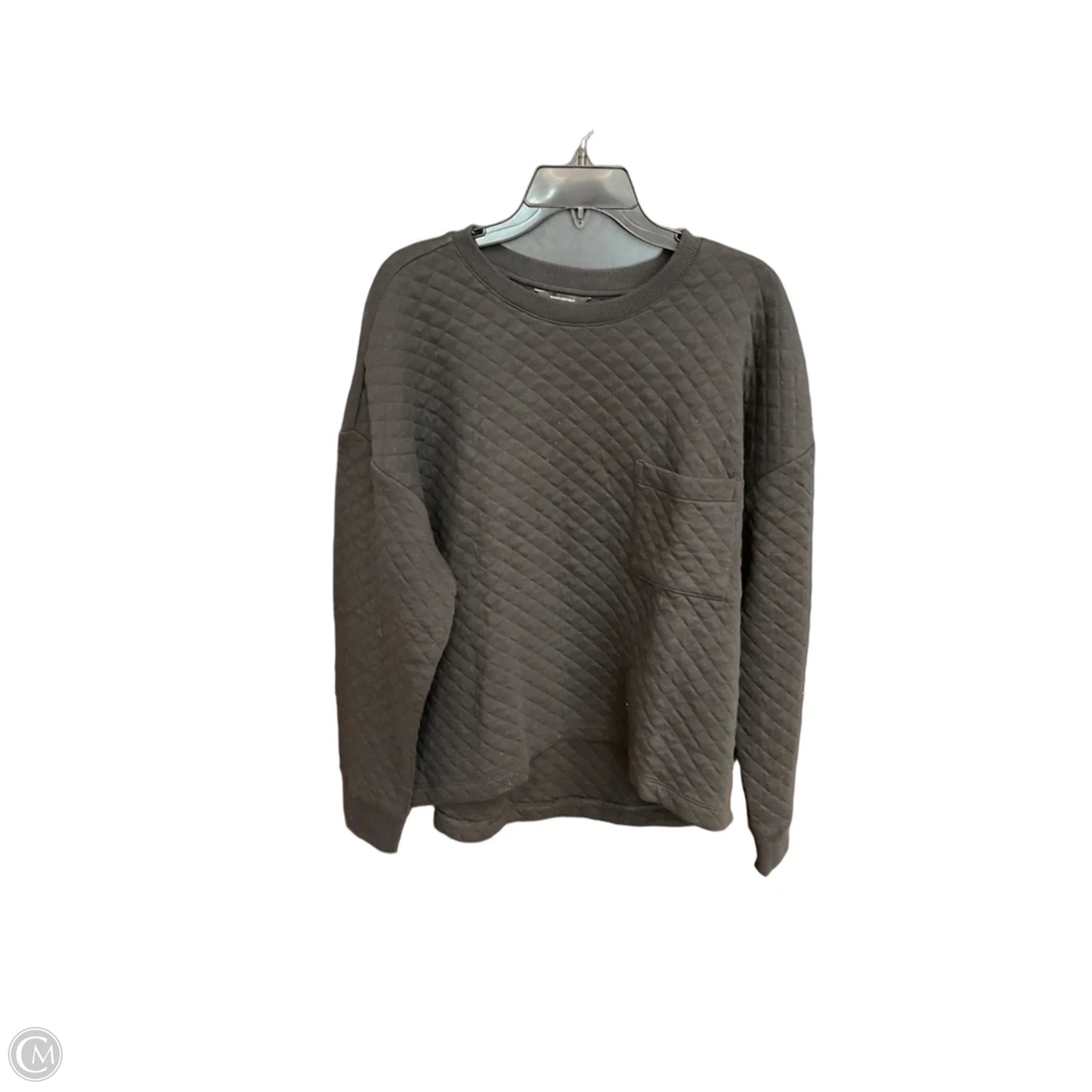Sweatshirt Crewneck By Banana Republic In Black, Size: L
